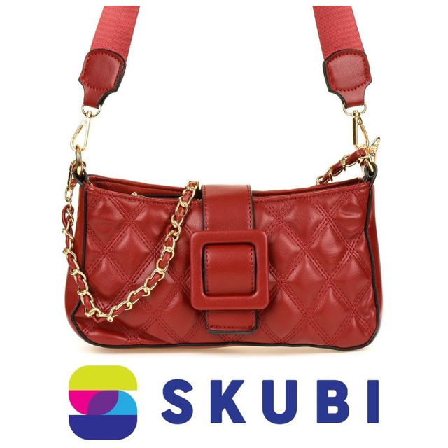 Versoli TR-18 Bordo Dámská crossbody kabelka z eko kůže červená