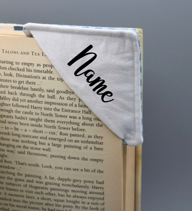 White and blue checkered - personalised