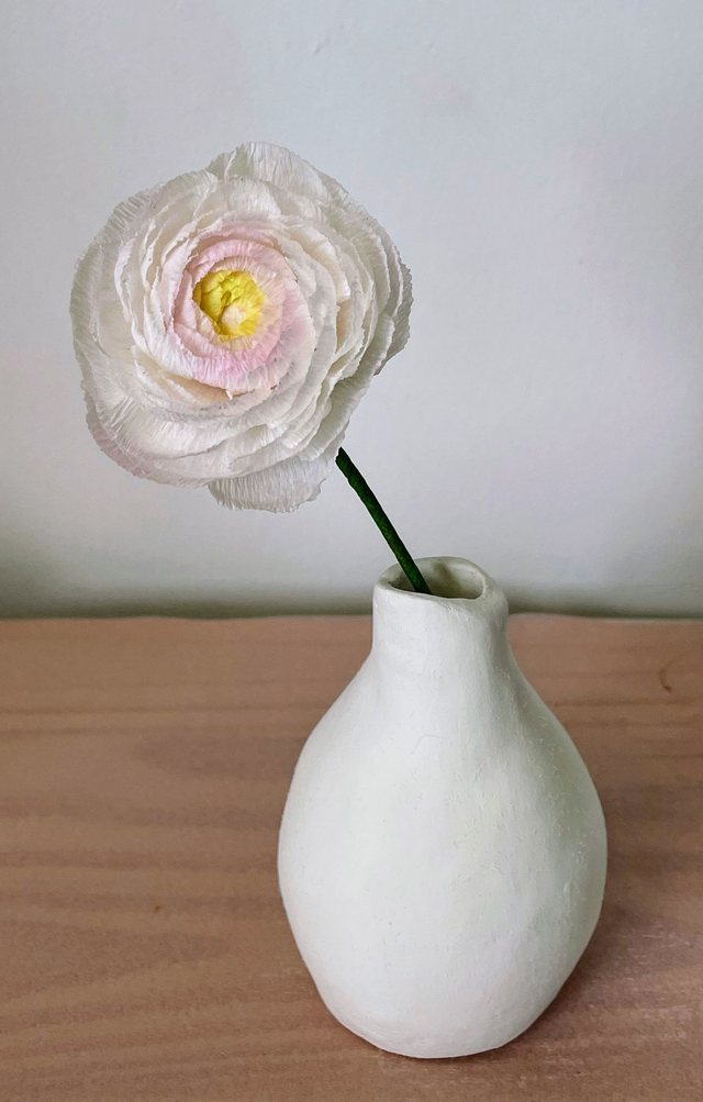 Renoncule "Enaé" avec son vase artisanal offert