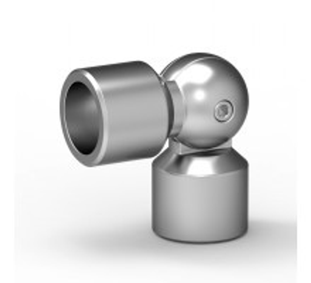 Flexibilní koleno / oblouk pro výplň 16mm, Barva Imitace nerez