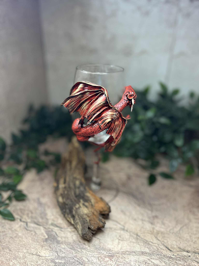 Verre à vin Dragon rouge