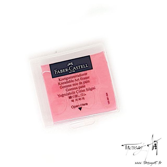 FABER CASTELL - GOMME MALLEABLE MIE DE PAIN ROUGE - FB035002