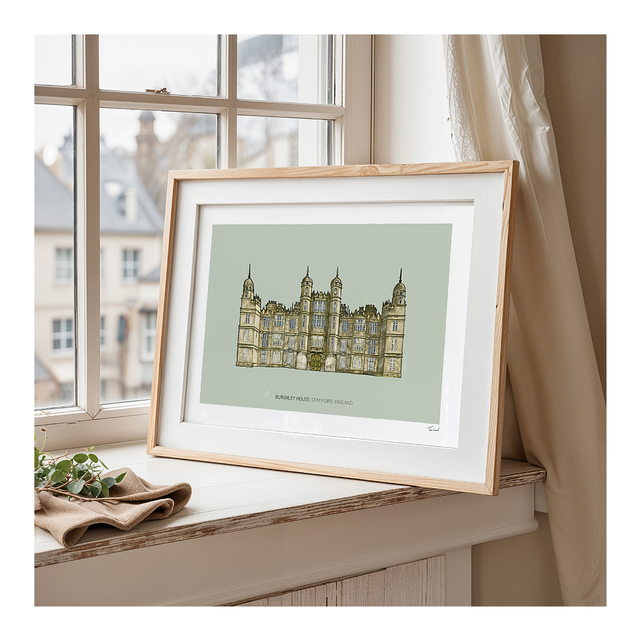 &#039;Burghley House&#039; art print