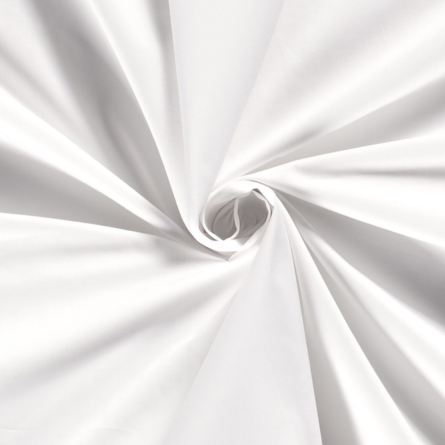 Popeline unie Blanc