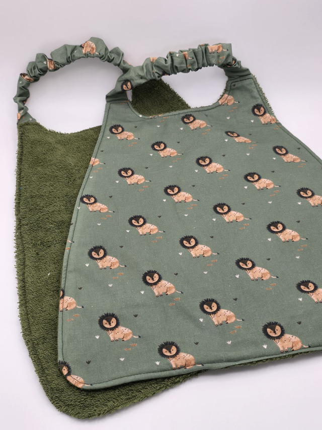 Bavoir enfant double face