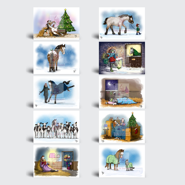 Emily Cole Christmas Cards (multipack of 10 cards)