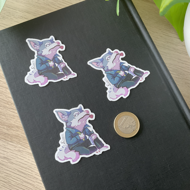 Pegatina - Lobo de ciudad