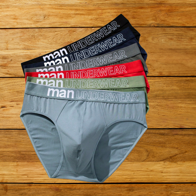 Men's 6-Pack Solid Color Comfort Set – Breathable, Ultra-Soft &amp; Skin-Friendly