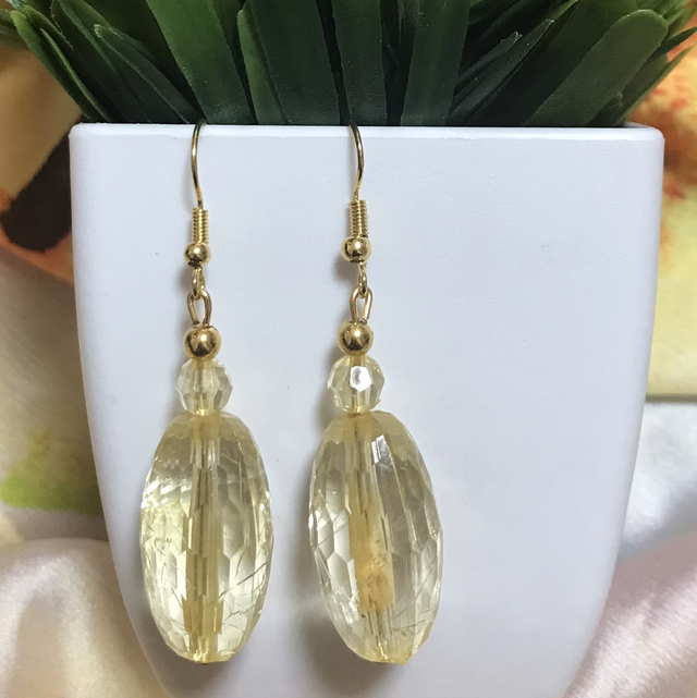 Yellow Dangling Earrings- YDE38
