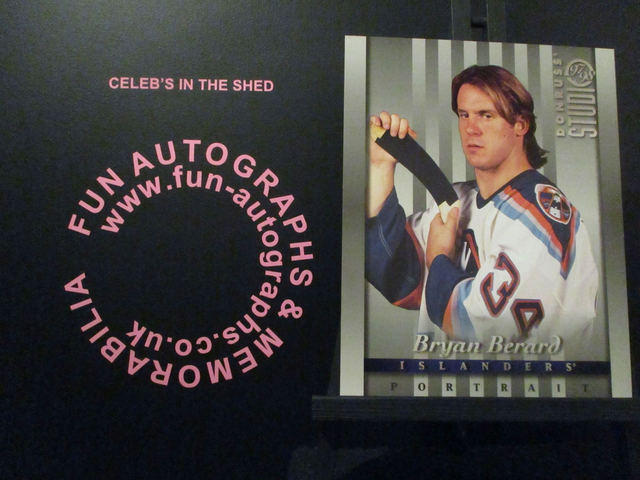 Bryan Berard - NFL 1997 Donruss Studio Ice Hockey Original 10x8 Trading Card #24 (A)