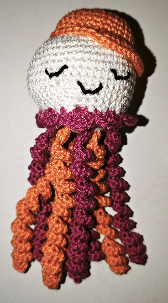 Pieuvre Orange et Violet