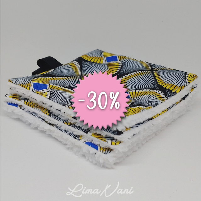 MAKA – Lot de 5 lingettes lavables pour une routine beauté responsable