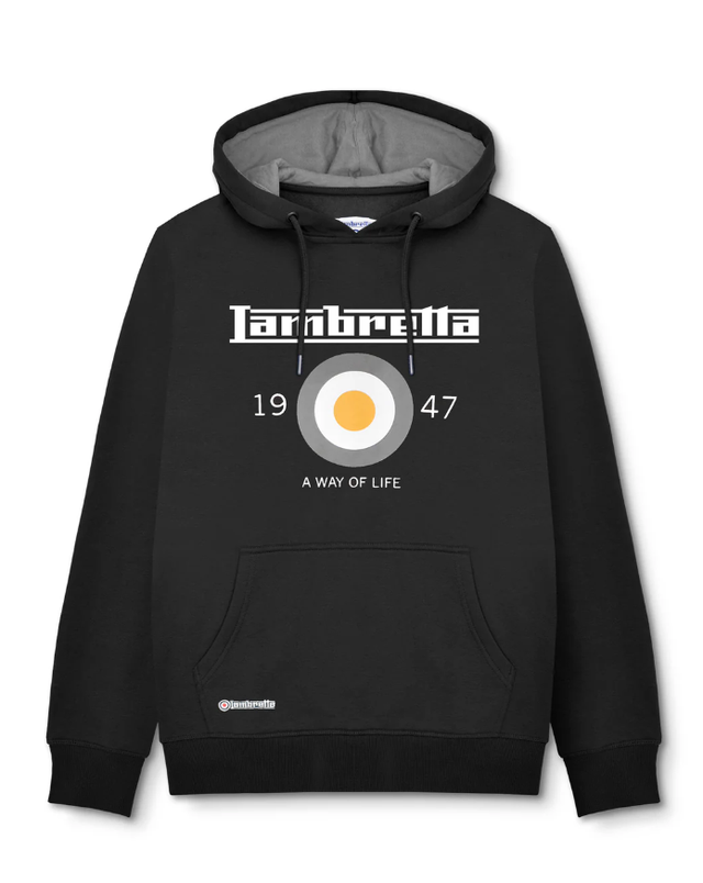 SS8289 Lambretta Target Hoodie - Black