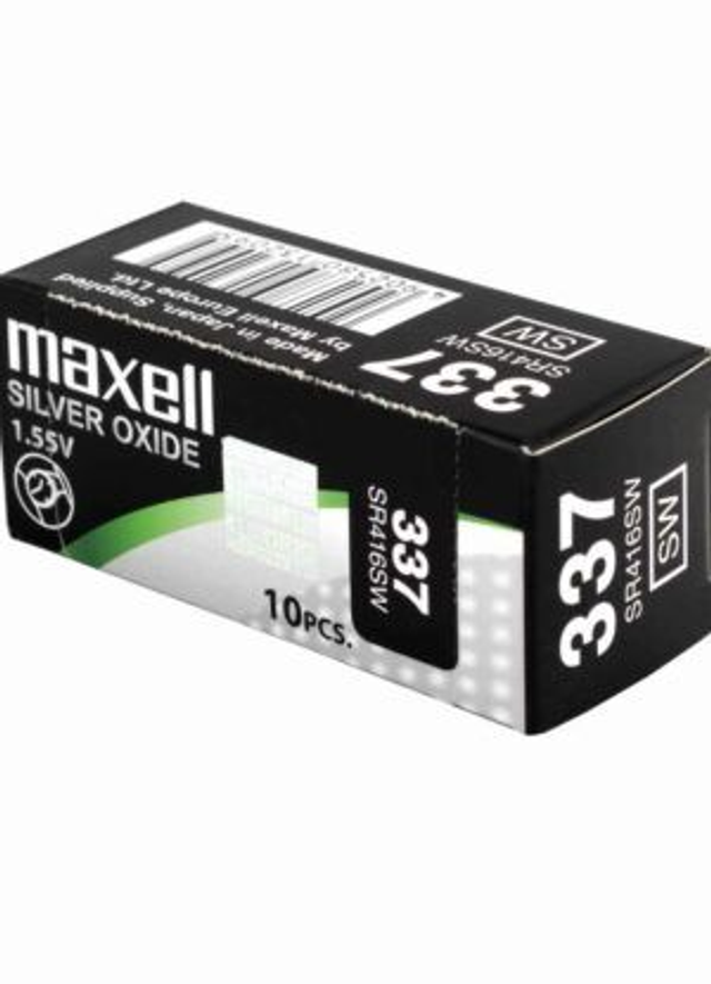 337 (SR416SW) Maxell Watch Battery (Pack 10)