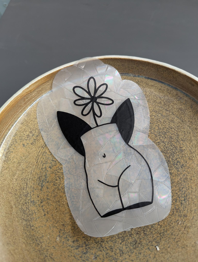 Suncatcher Stickers &quot;Buste Fleur&quot; 