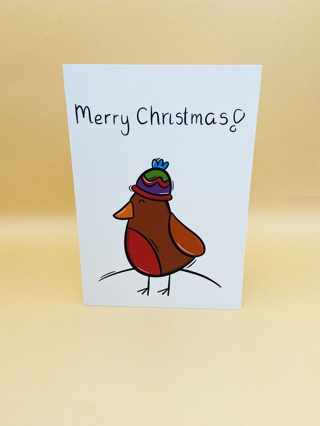 Robin Christmas card