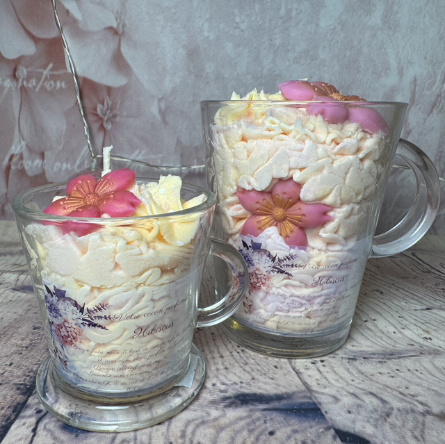 Bougie exquise hibiscus