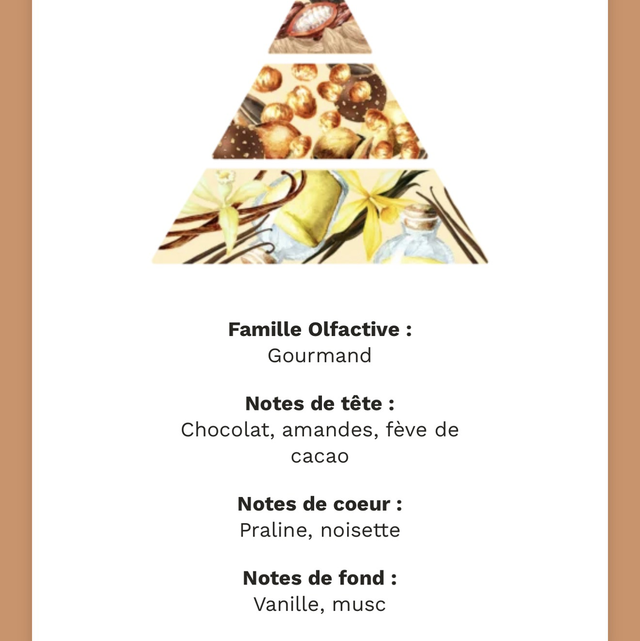 Bougie Rocher Praliné