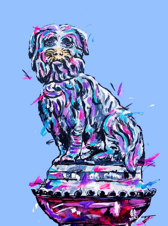 X4 Prints - Greyfriars Bobby, Edinburgh  8"x10" (£7.50 per unit)