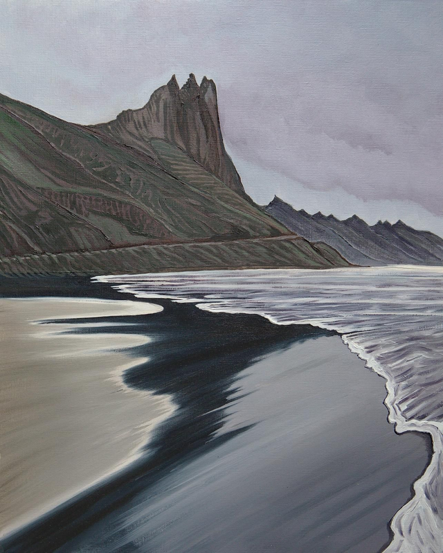 Tenerife, Roque de las Bodegas beach - original painting 