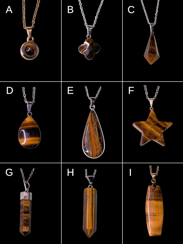 Pendentif oeil de tigre 