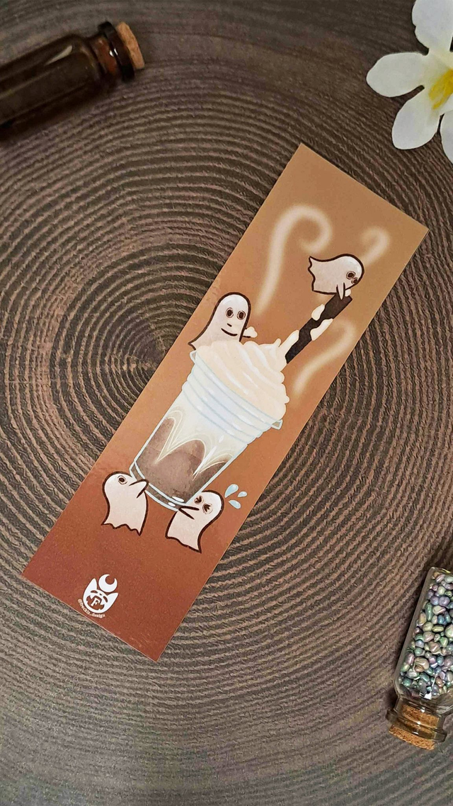 Ghostly Latte Bookmark