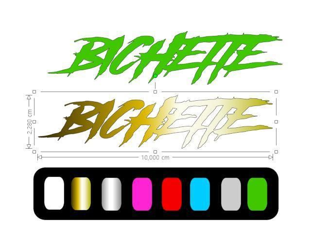 Autocollant Lot 2x Stickers Bichette85