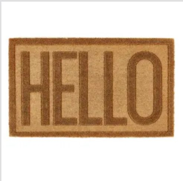HELLO embossed doormat