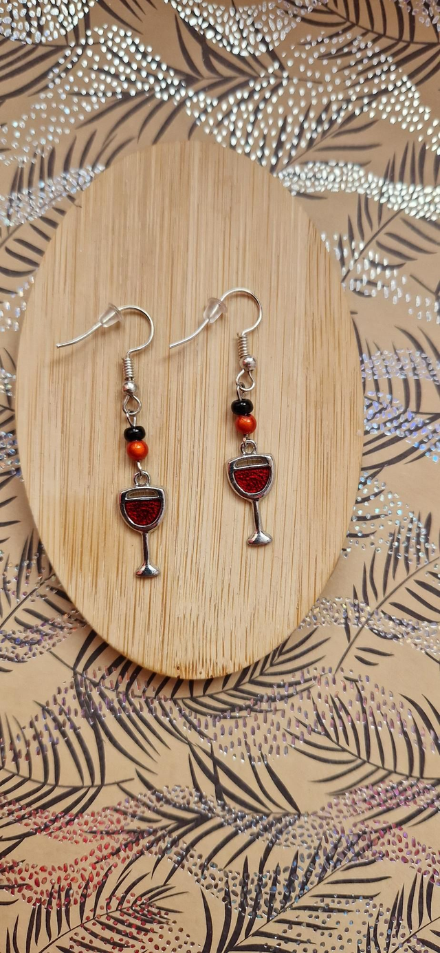 Boucles d'oreilles apéro😁🍷