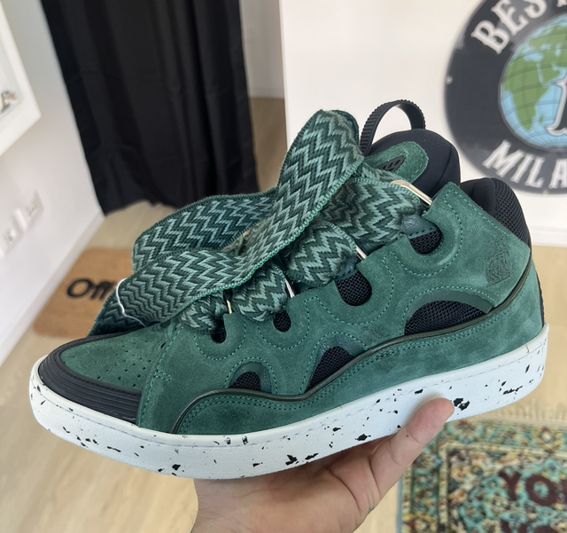 Lanvin Sneakers Curb Green Size 44 - NEW