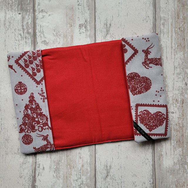 Protège livre amovible M - Noël cosy
