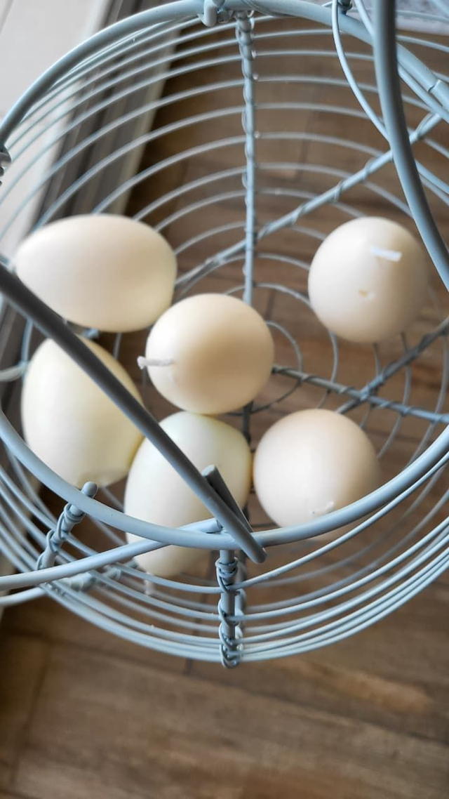 Reposición – Par de velas huevo