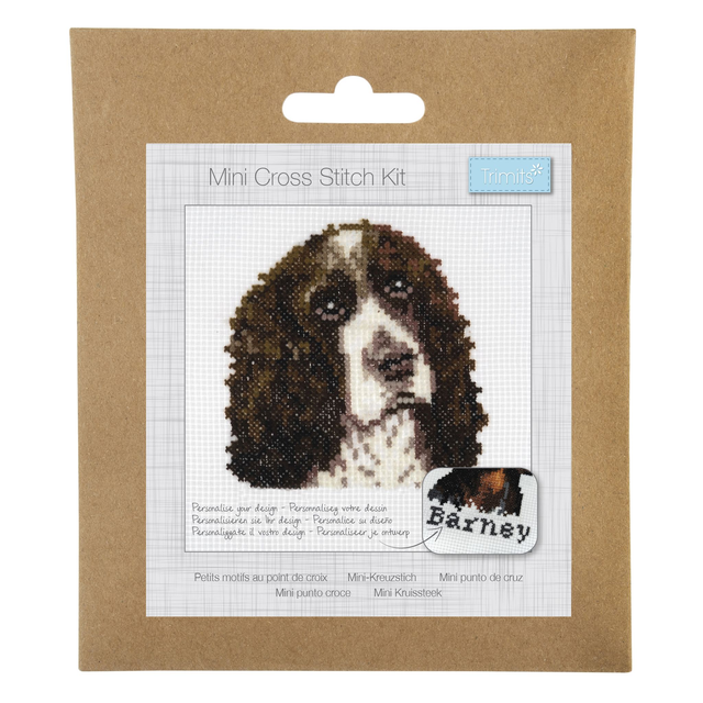 Counted Cross Stitch Kit: Mini: Springer Spaniel