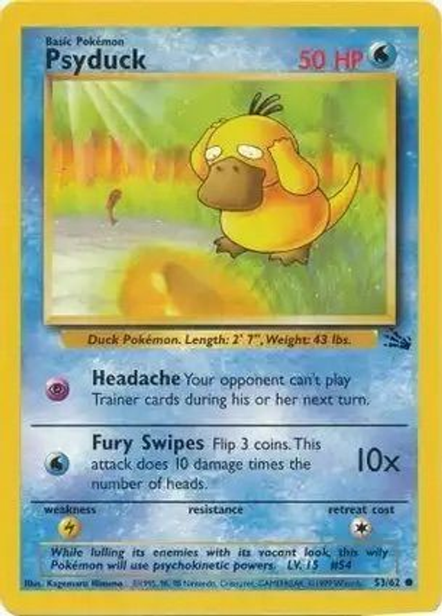 Psyduck - 53/62 (Fossil Unlimited)