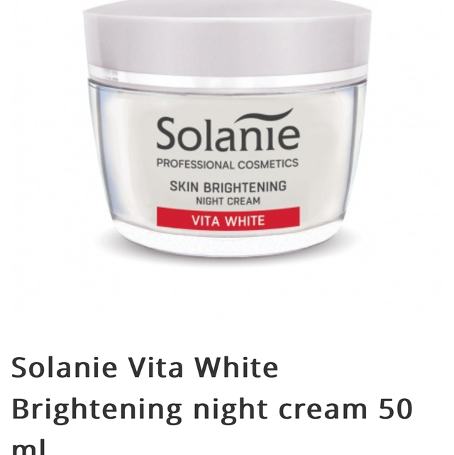 Solanie Vita White Brightening night cream 50 ml