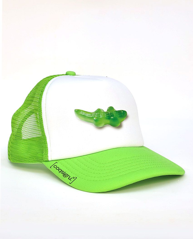 CASQUETTE TRUCKER_ADULTE_VERT_FLUO_CROCO