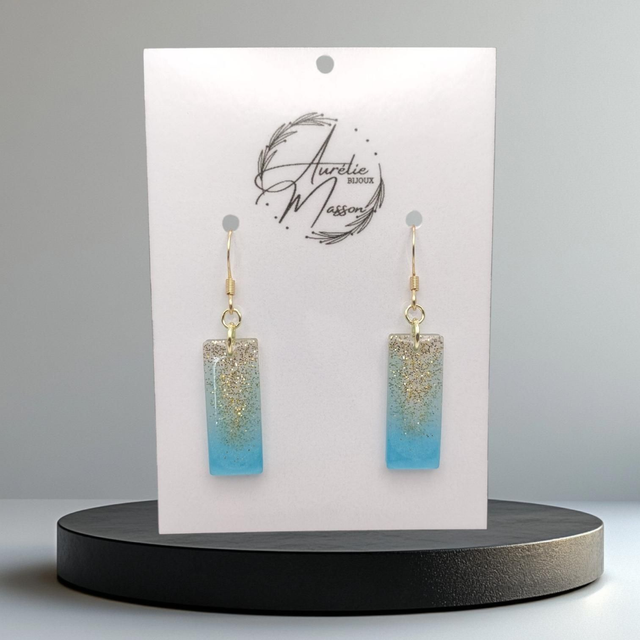 Boucles d'oreilles "Orchidée"