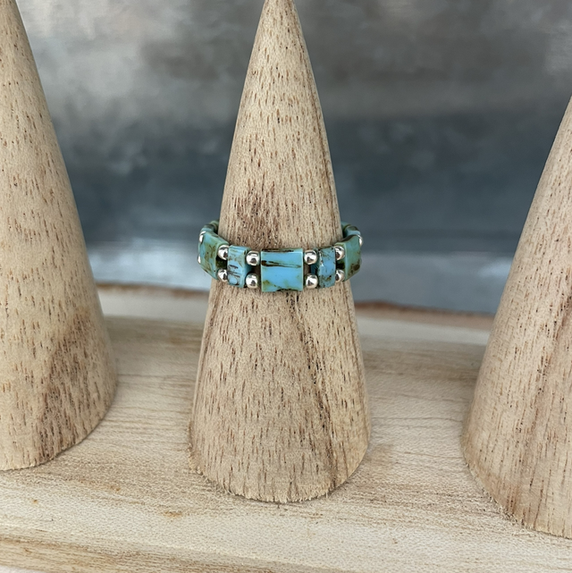 BAGUE Ton turquoise africaine