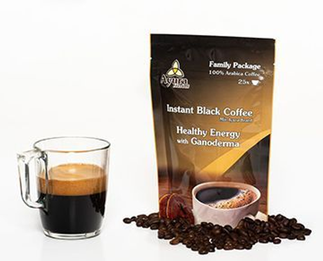 Ayura Black coffee with ganoderma fungus 100 gr (family pack, 25 servings)