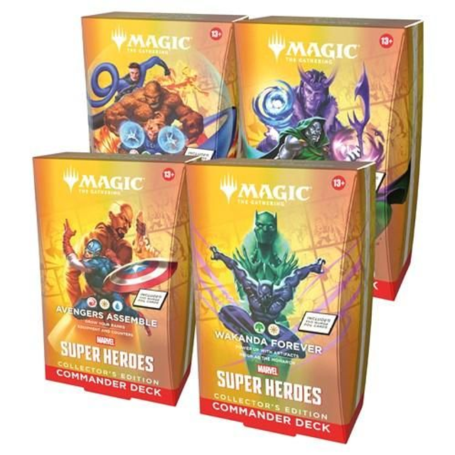 Magic: The Gathering - Marvel Super Heroes Commander Display (4 Mazzi) - ENG