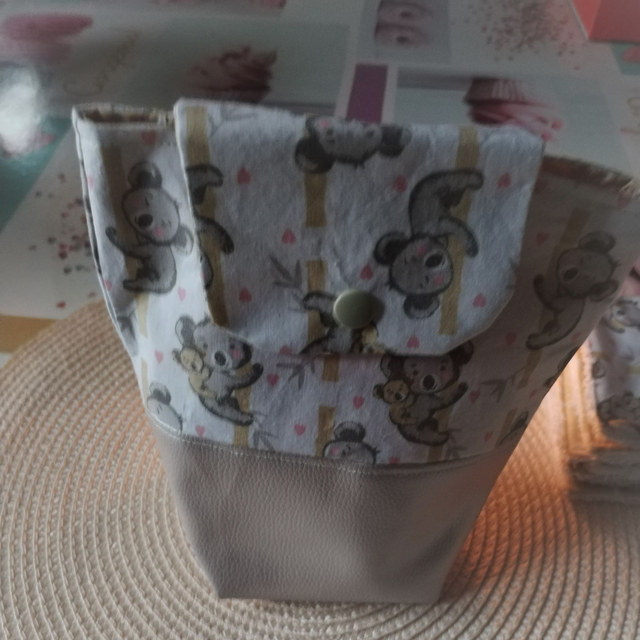 Panière Tissu avec Lingettes - Koala