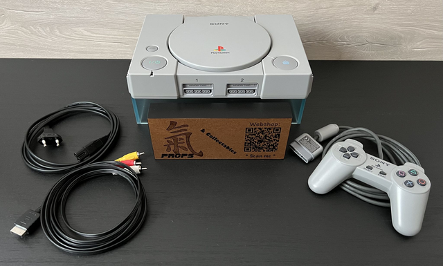 PS1 console with original controller, power and AV cable * Cleaned & Tested * PS1