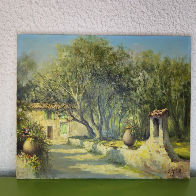 Huile sur toile signée Bertudo