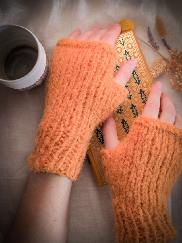 EN STOCK plusieurs couleurs Mitaines alpaga et soie