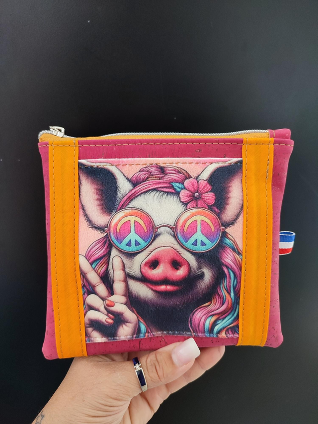 Pochette hippie pig