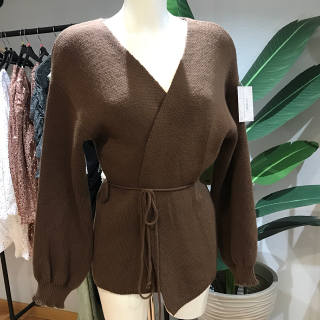 Gilet cache coeur marron 