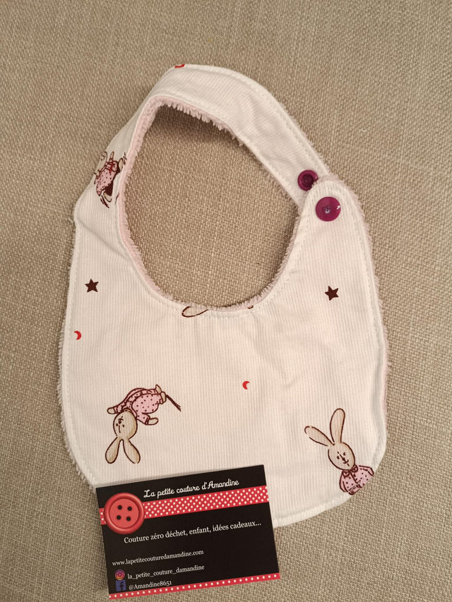 Bavoir nourrisson lapin