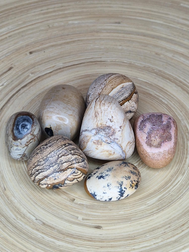 Jaspe paysage - Pierre roulée