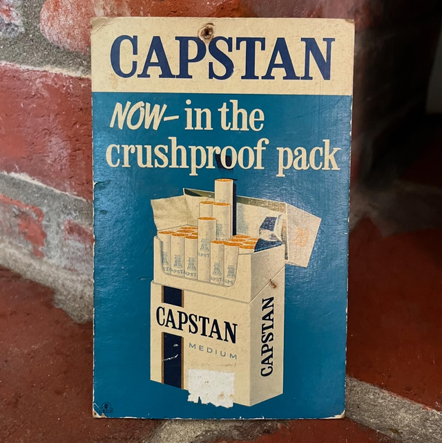 A WILL’s CAPSTAN Cigarettes Pictorial Advertising Show Card