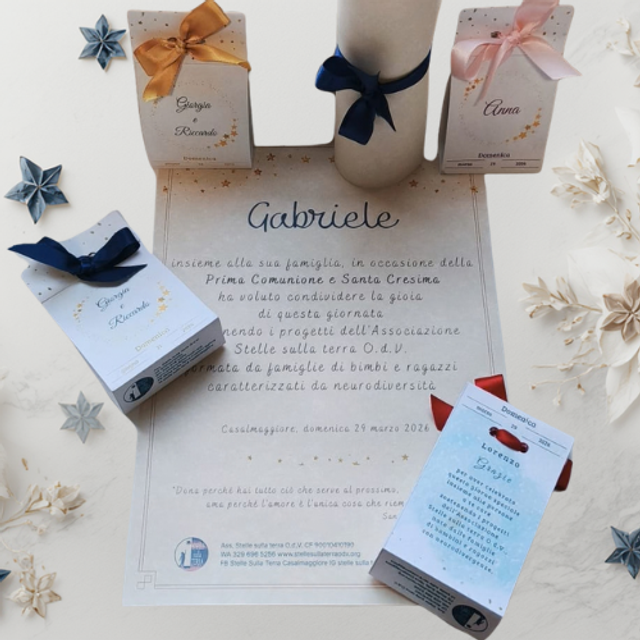 Le bomboniere e pergamene delle Stelle